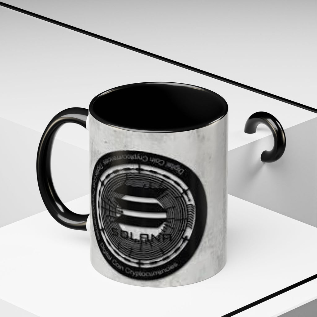 Solana Logo Coffee Mug | Crypto Coin Accent Mug 11oz 15oz