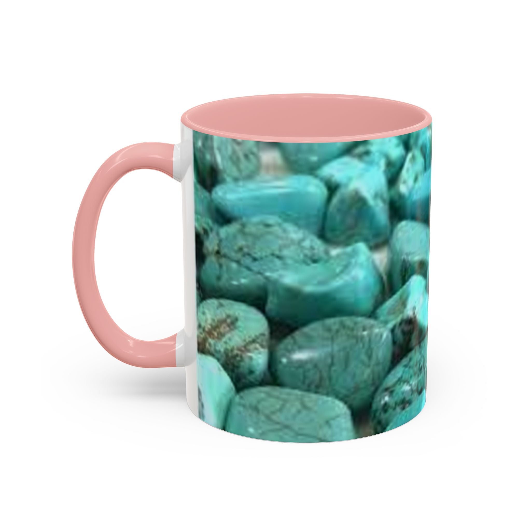Turquoise Gemstones Accent Coffee Mug | 11oz 15oz