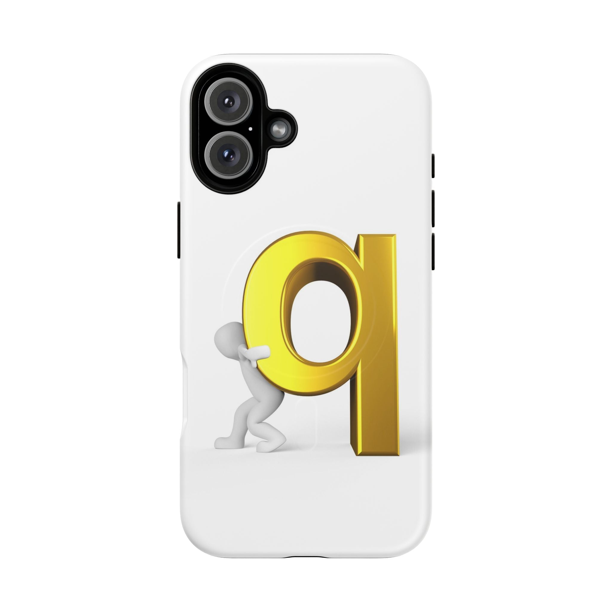 Coque de téléphone Lettre Q Dorée | Coque magnétique robuste