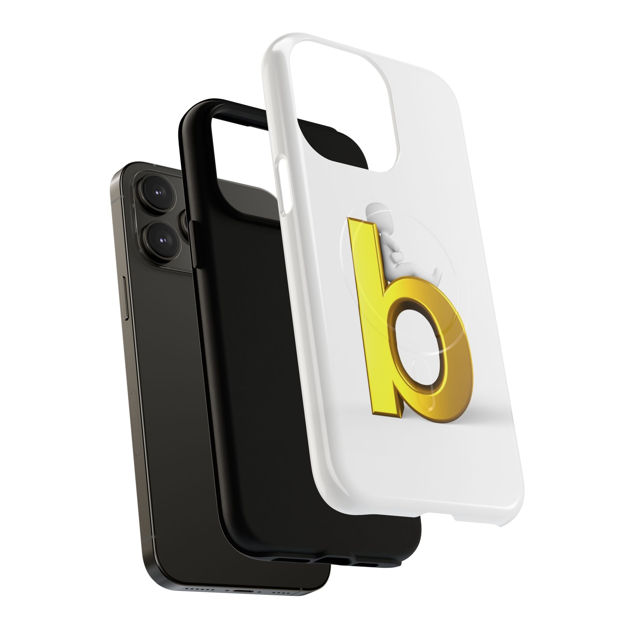 Gold Letter B Phone Case | Tough Magnetic Case