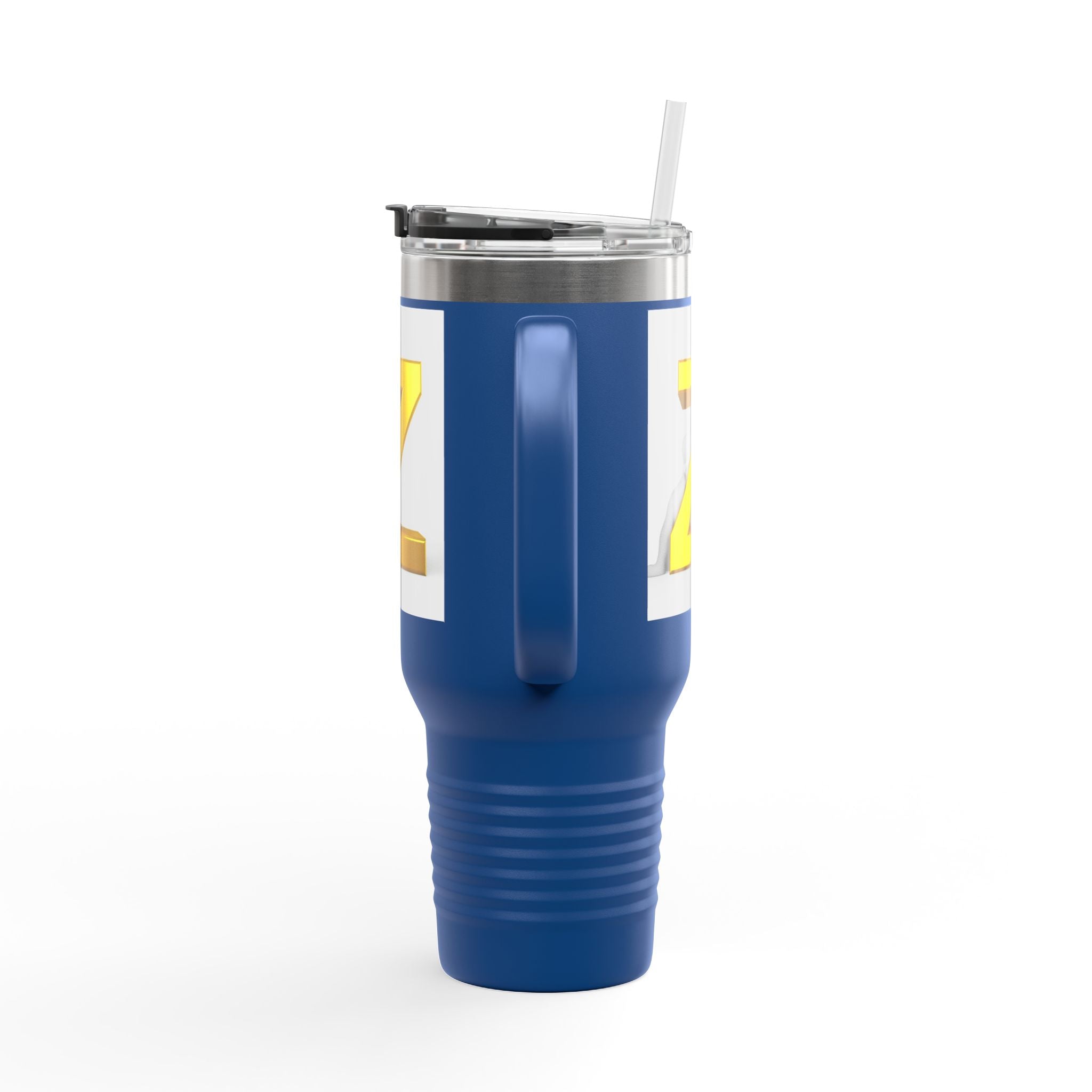 Gold 3D Letter Z Travel Mug | 40oz Insulated Tumbler