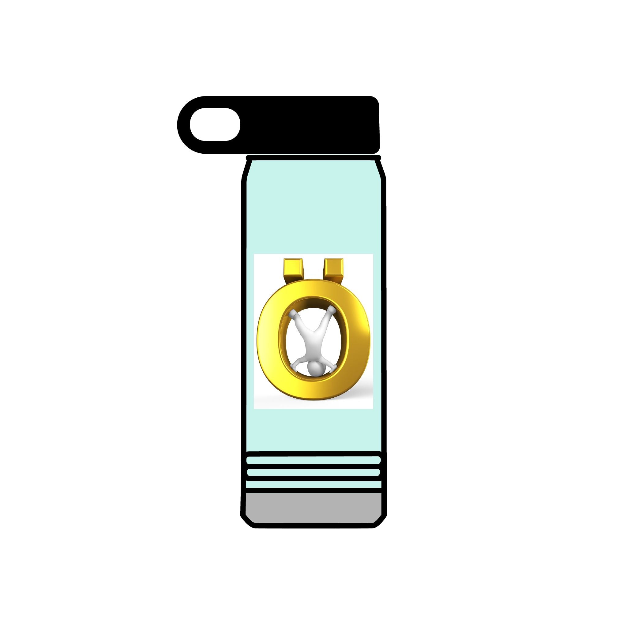 Bouteille d'eau Gold Ö Medallion | Gobelet isotherme 20 oz en acier inoxydable