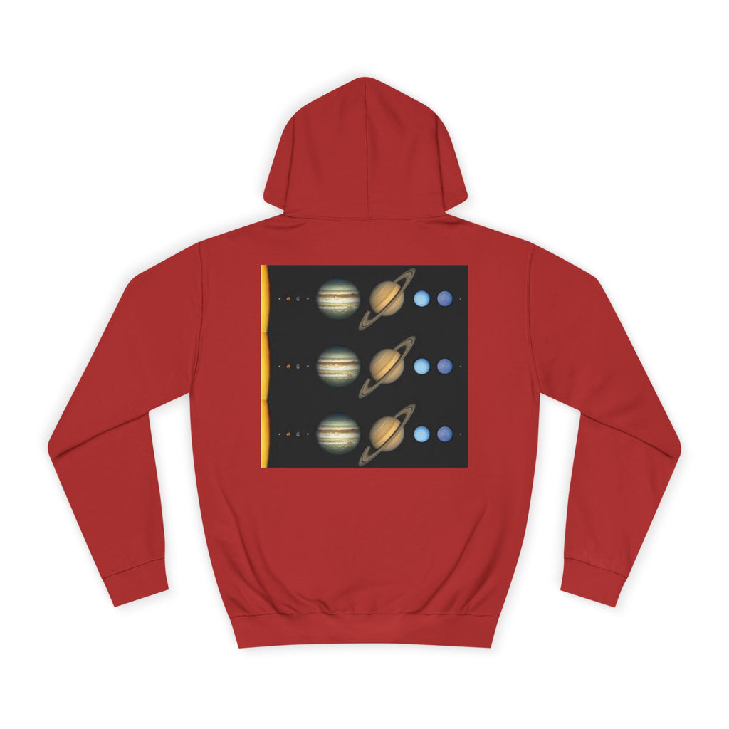 Solar System Planets Hoodie | Saturn Jupiter Earth Mars Nebula Design