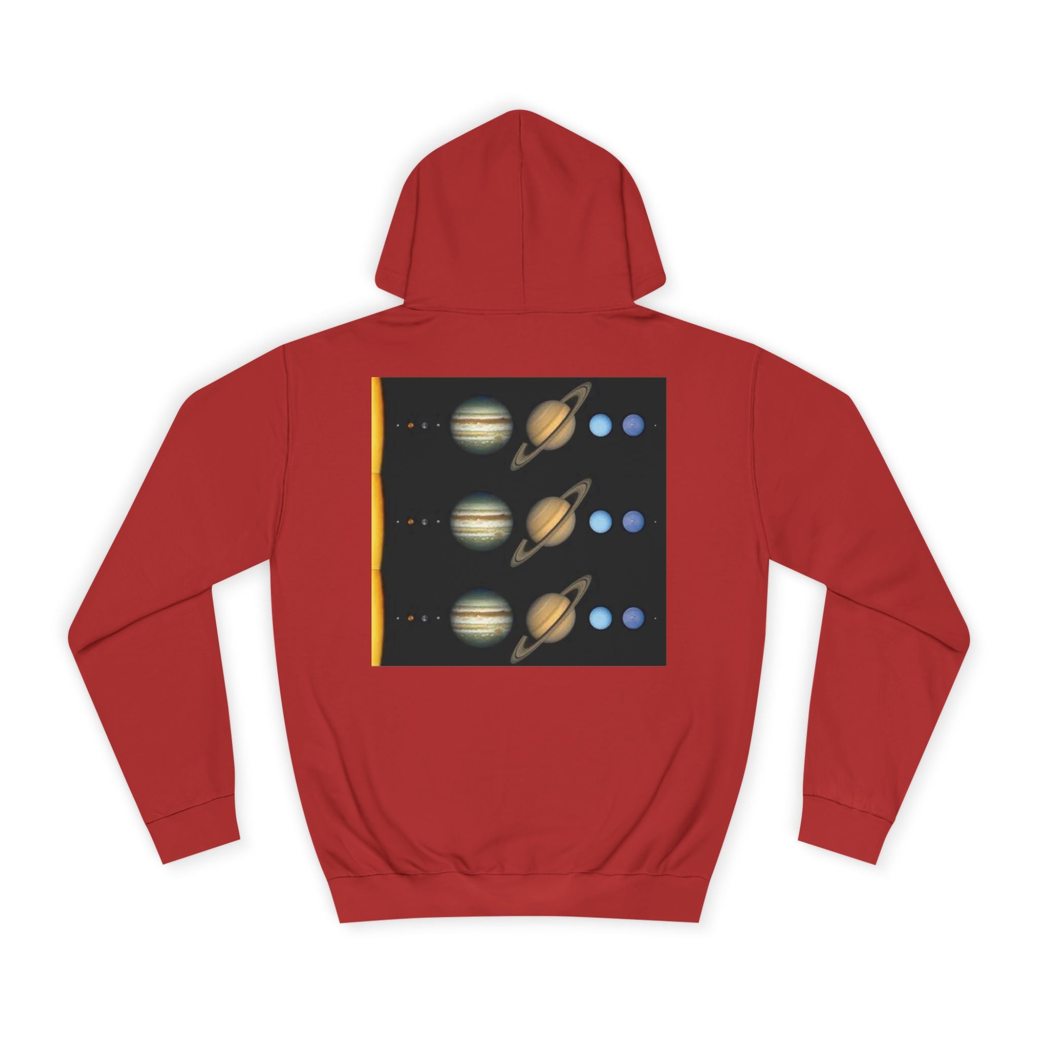 Solar System Planets Hoodie | Saturn Jupiter Earth Mars Nebula Design