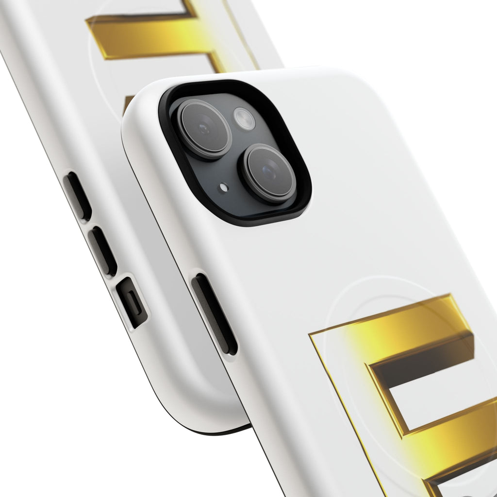 Gold Letter E monogram Phone Case | Magnetic Tough Case