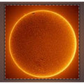 Solar Disc Woven Coverlet | Sunburst Orange Celestial Throw