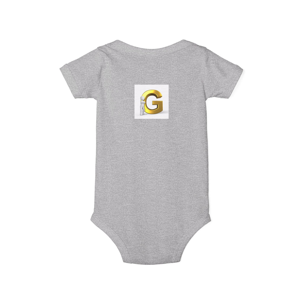 Gold Letter G Infant Onesie | Monogram Baby Bodysuit