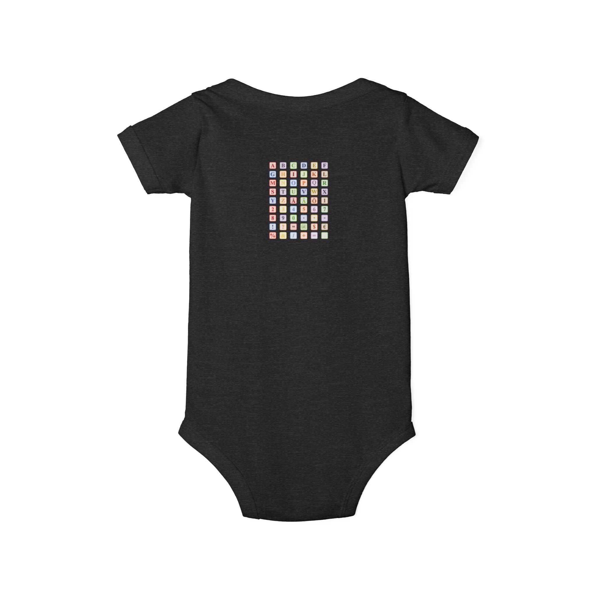 Colorful Alphabet Grid Infant One Piece | Baby Bodysuit