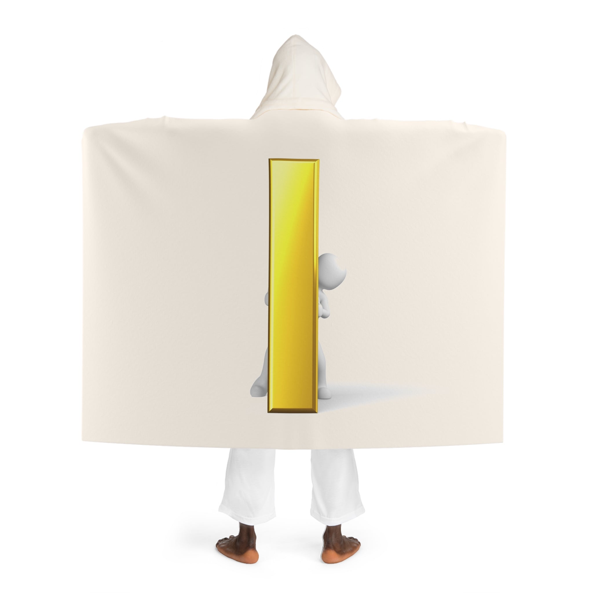 Cozy Hooded Sherpa Blanket | Hooded Fleece Throw, Cream