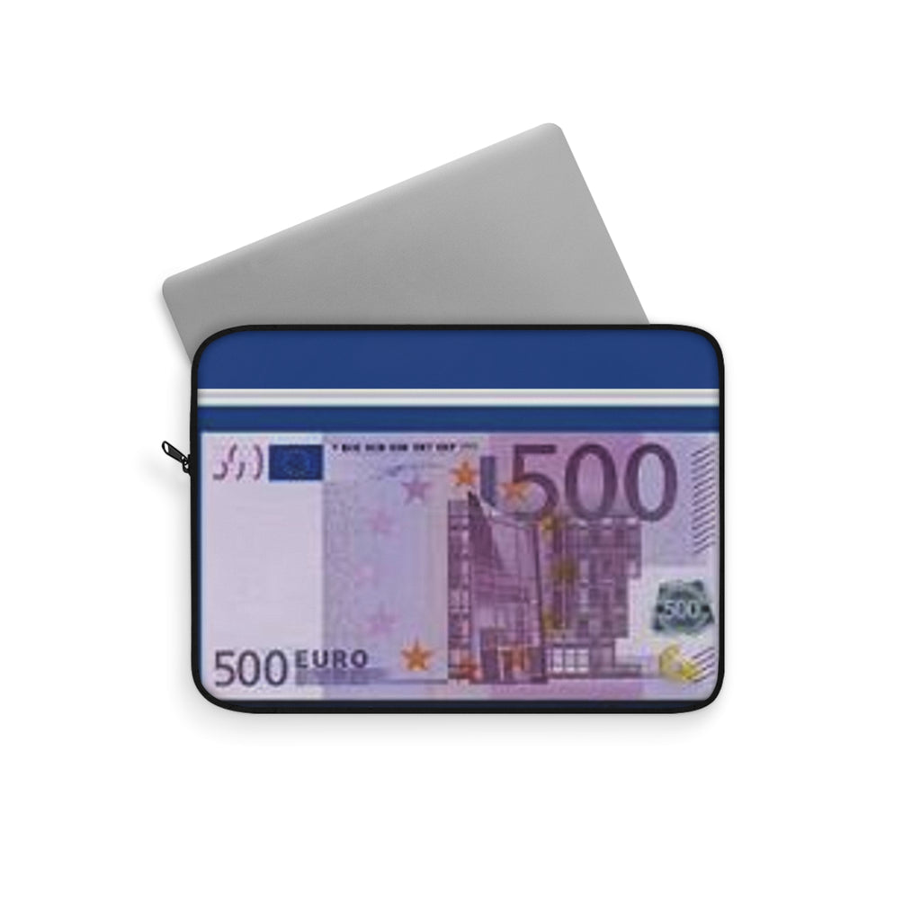 500 Euro Banknote Laptop Sleeve | Currency Money Print Sleeve