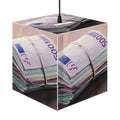 Stack of Euro Banknotes Light Cube Lamp | Money Photo Cube Lamp