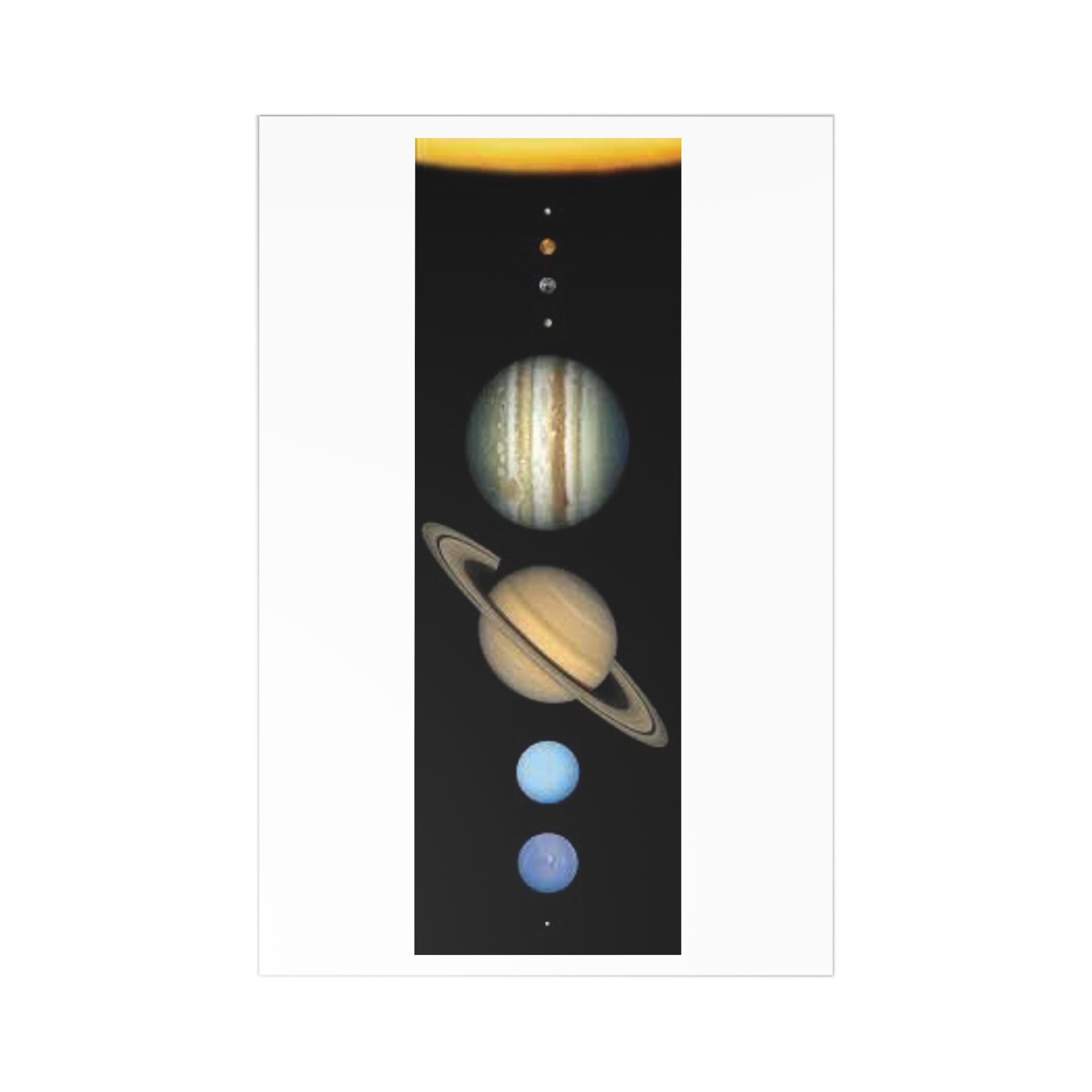 Solar System Planets Postcards | Planetary Art Postcard Set (7)