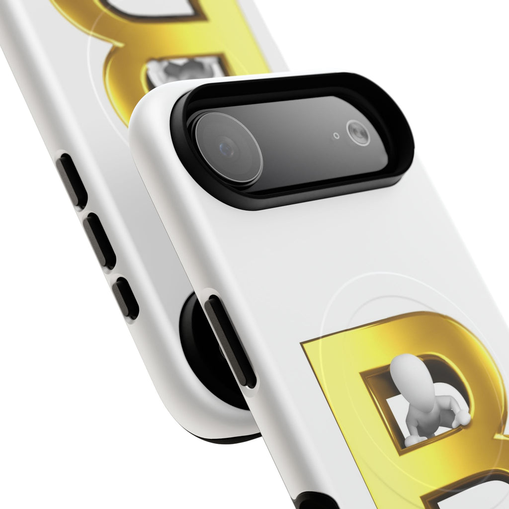 Gold 3D Letter B phone case | Tough Magnetic Case