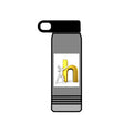 3D Person Leaning on Gold Letter N Water Bottle | 20oz