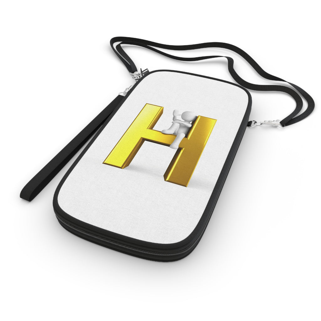 3D Gold Letter H Climber Passport Wallet | Monogram Initial Travel Accessory