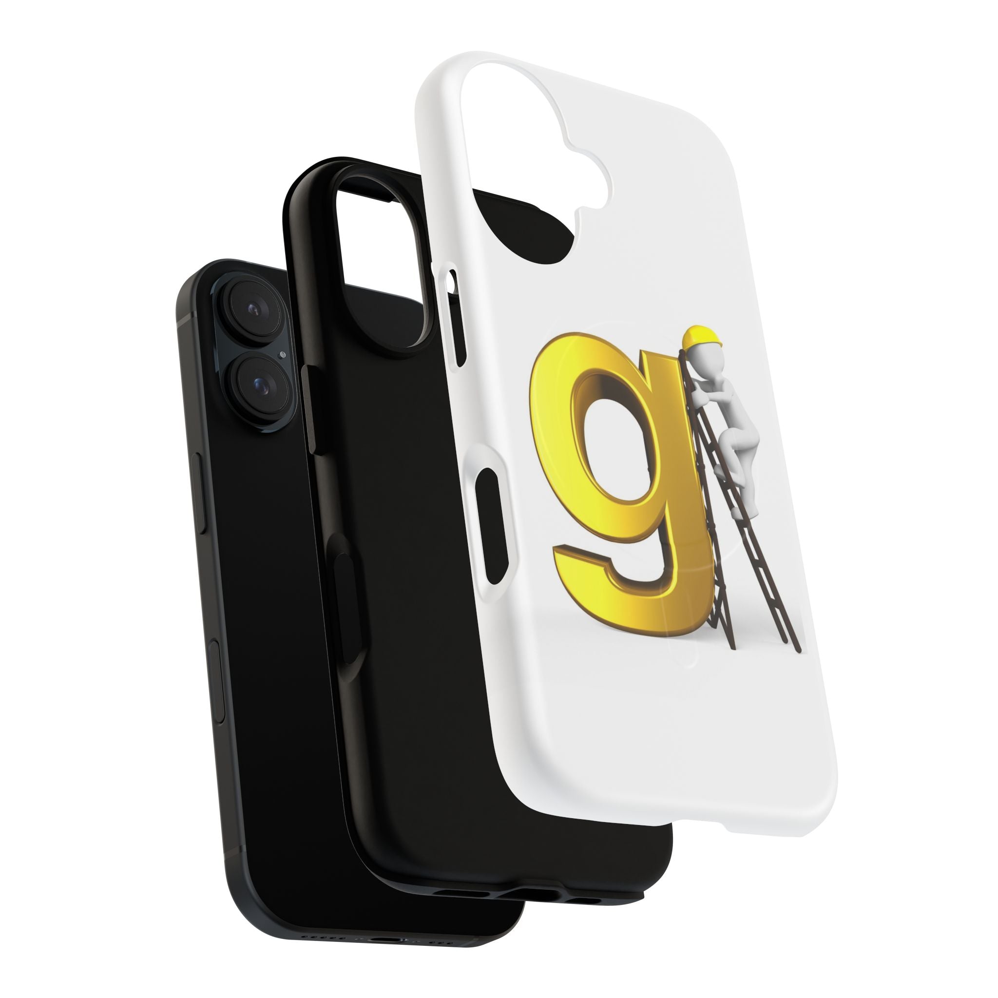Golden Letter G Construction phone case | Magnetic Tough Case
