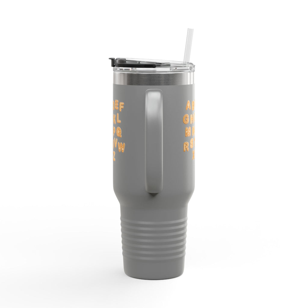 Alphabet Cookie Letters Travel Mug | 40oz Insulated Tumbler