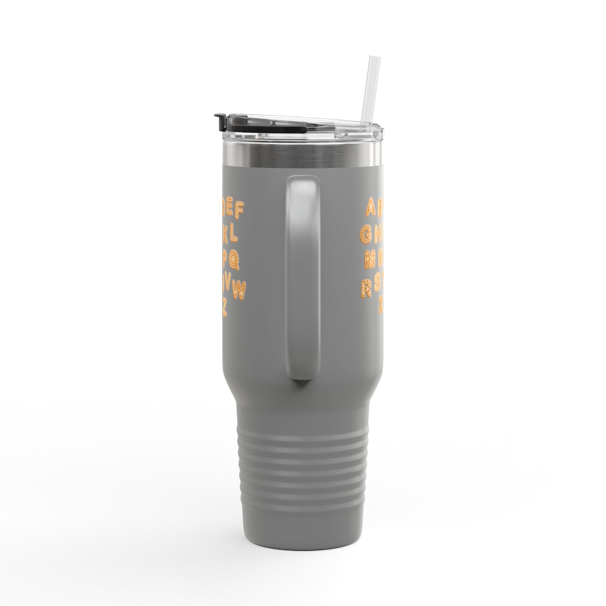 Alphabet Cookie Letters Travel Mug | 40oz Insulated Tumbler