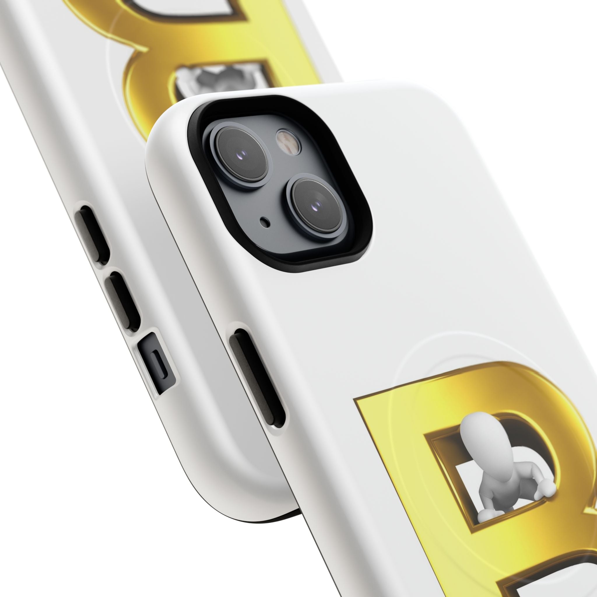 Gold 3D Letter B phone case | Tough Magnetic Case