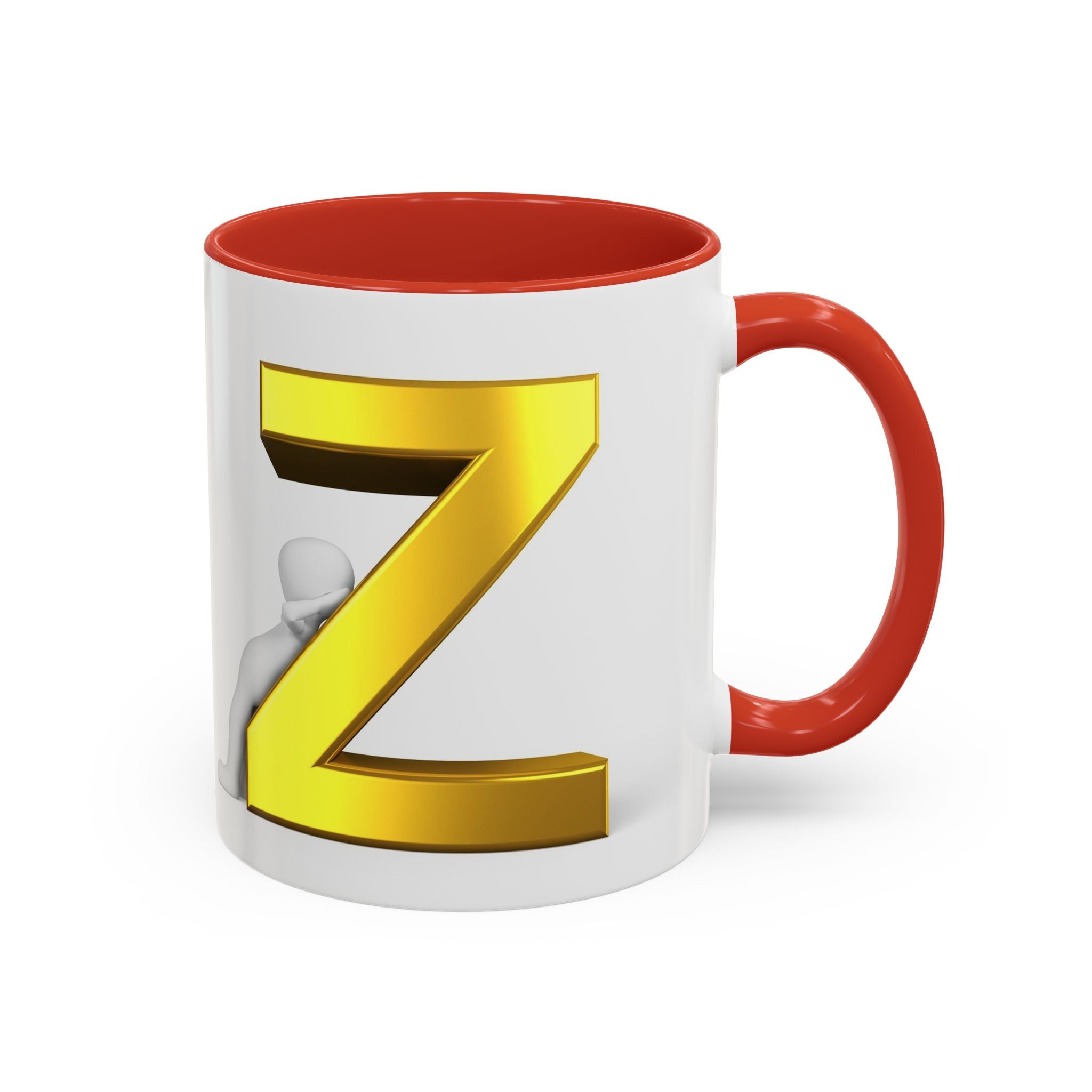 Gold Buchstabe Z Tasse | Akzent Kaffeetasse 11oz 15oz
