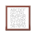 Dot Alphabet Monogram Jewelry Box | Modern Letter Grid Design