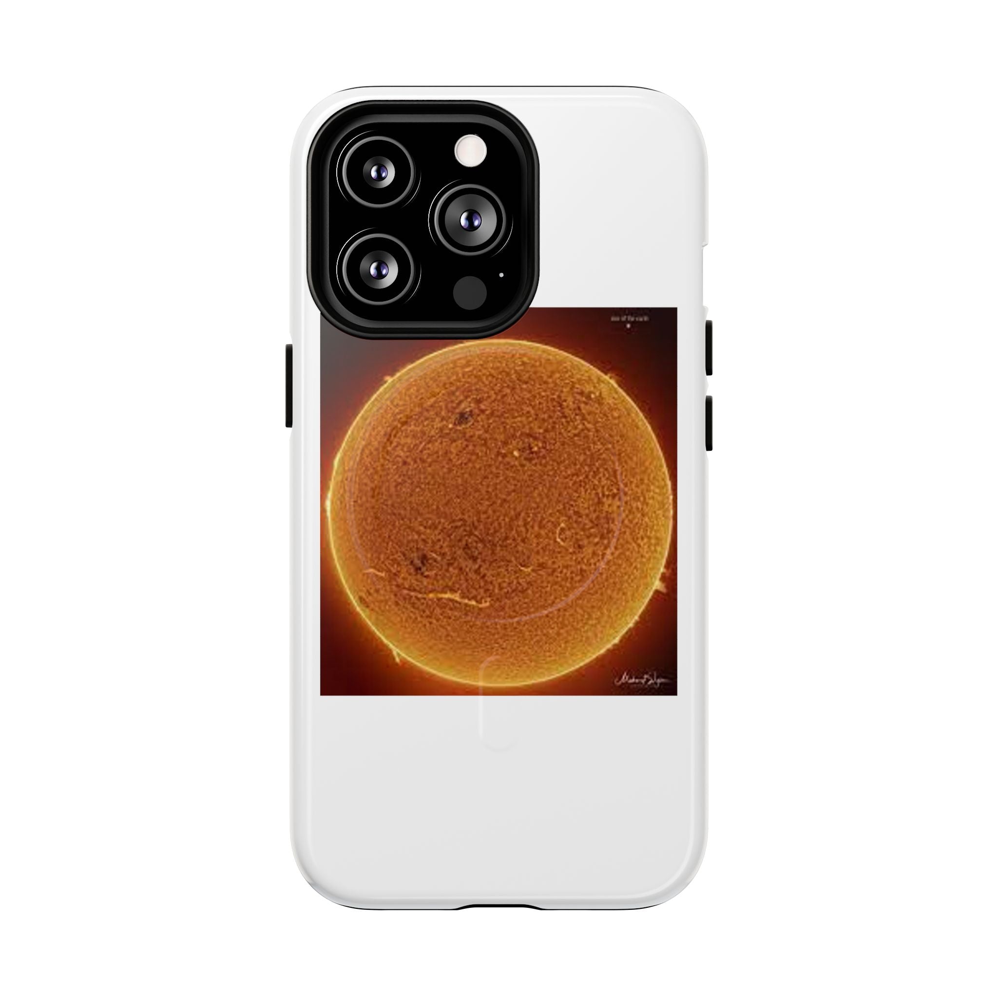 Coque de téléphone illustrée Disque Solaire | Coque magnétique résistante