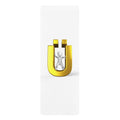 Gold Letter Ü Figure Rubber Yoga Mat | Minimalist Fitness Mat