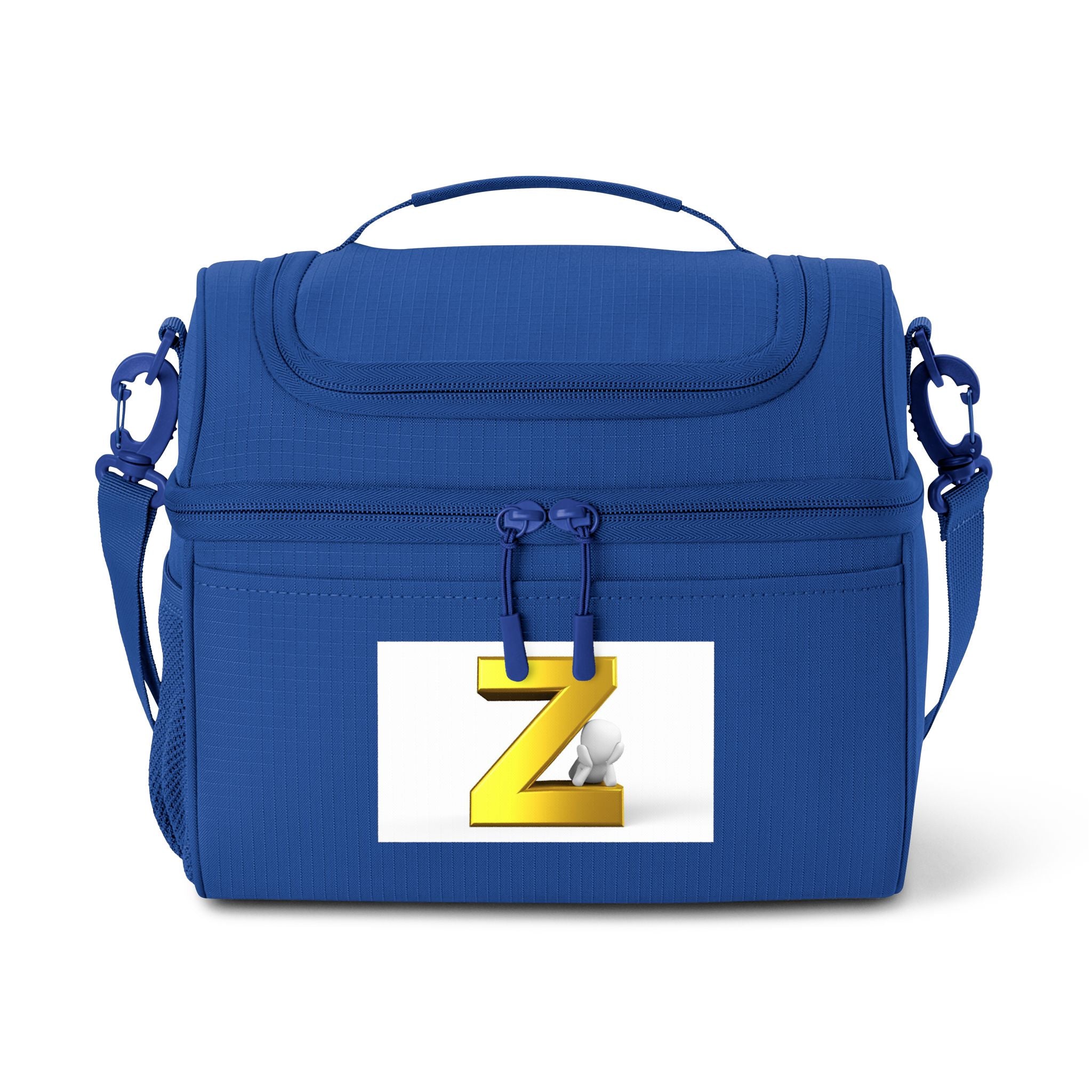Gold Letter Z Initial Cooler Bag | Monogram Lunch Tote