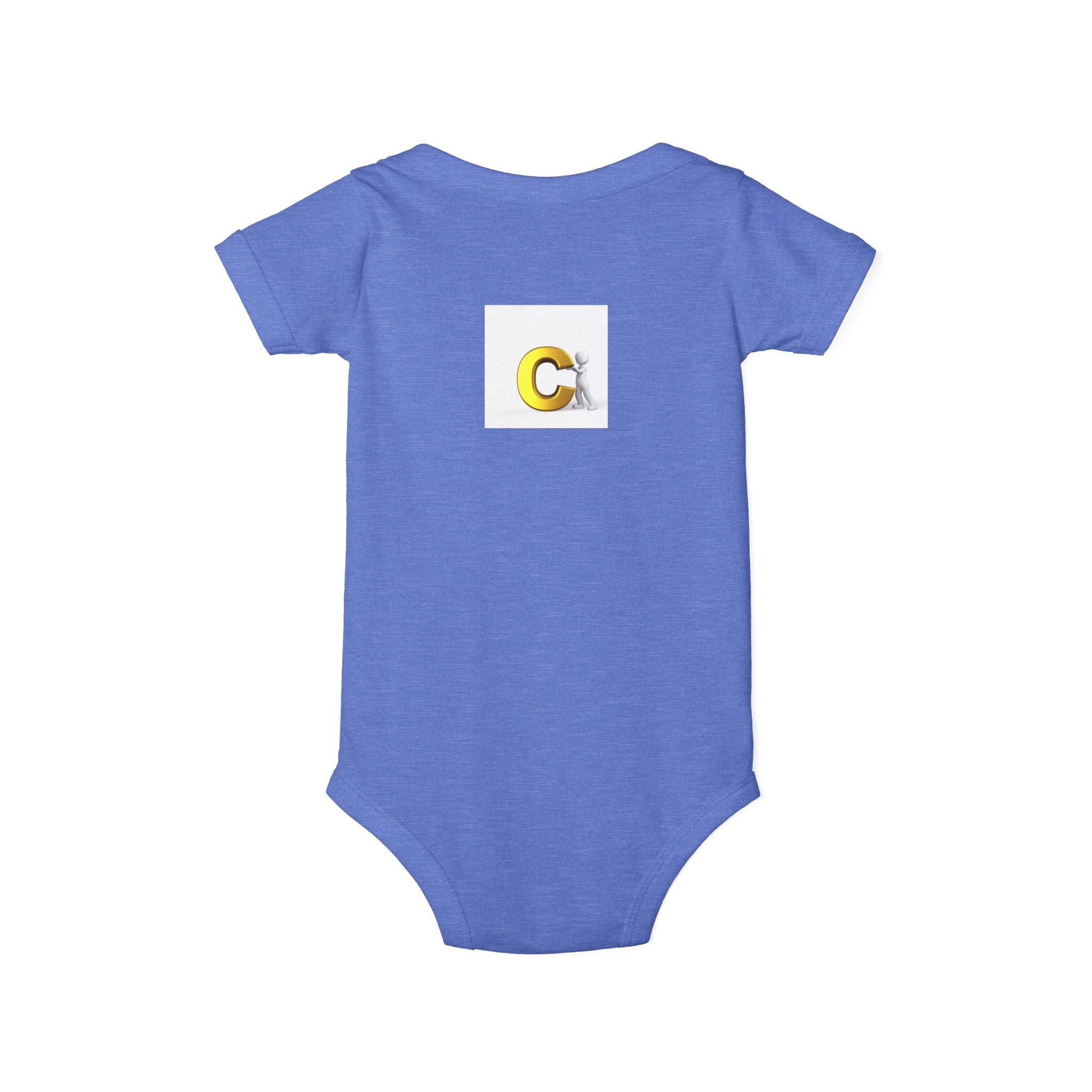 Letter C Chick Infant Onesie | Baby Monogram Initial Bodysuit