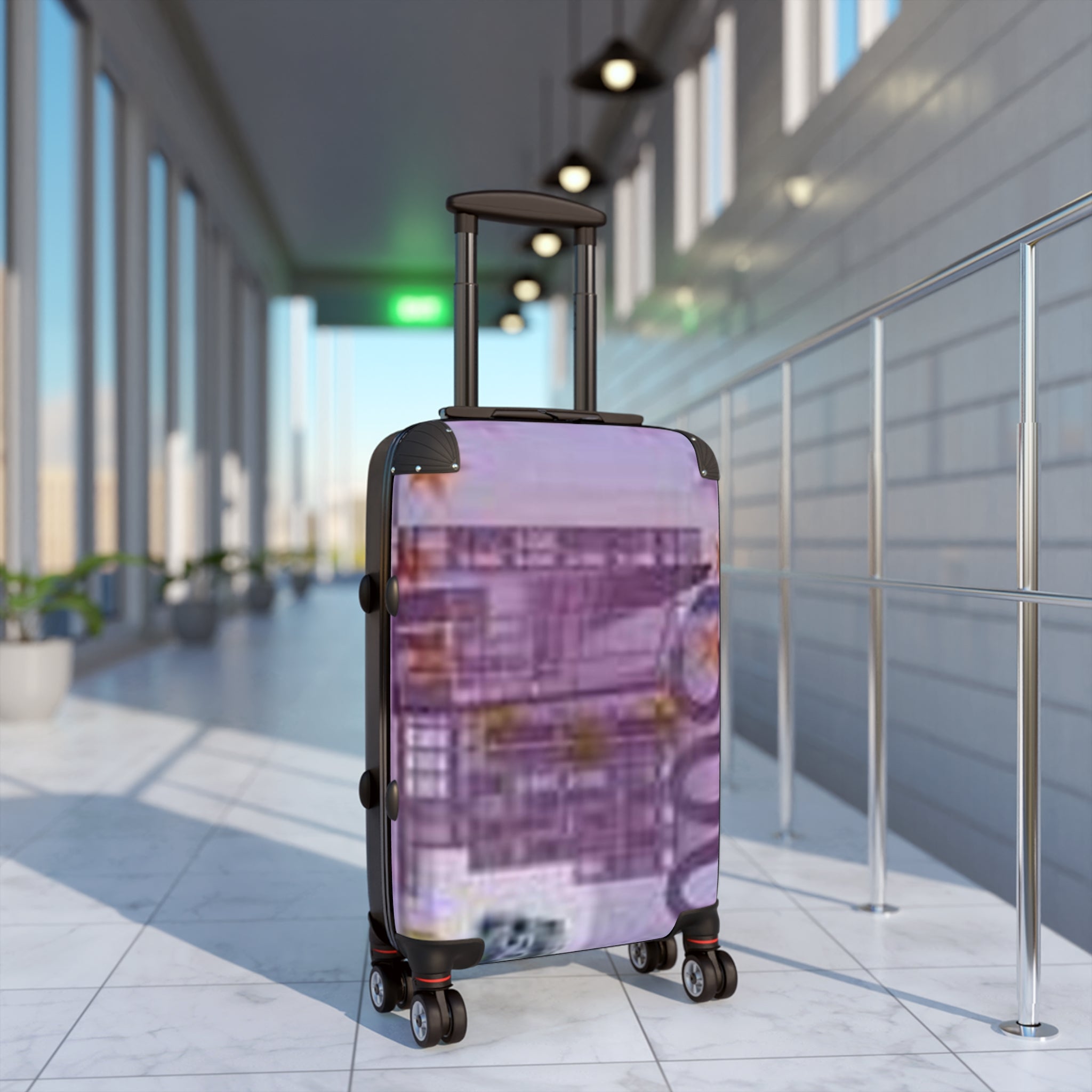 Euro Banknote Suitcase | Money Print Luggage