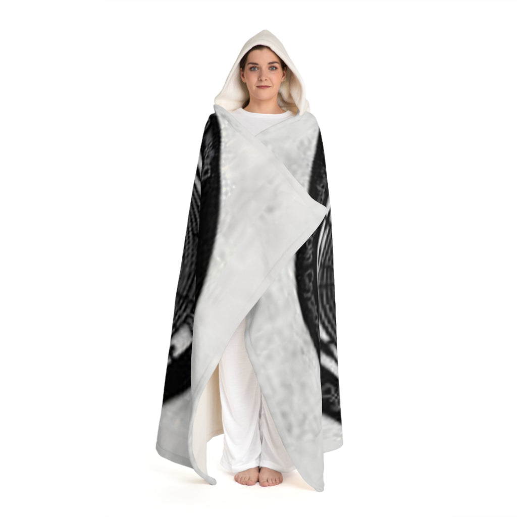 Hooded Sherpa Blanket | Solana Cryptocurrency Coin Cozy Throw