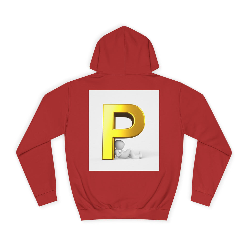 Gold Letter P hoodie | Monogram Initial Pullover