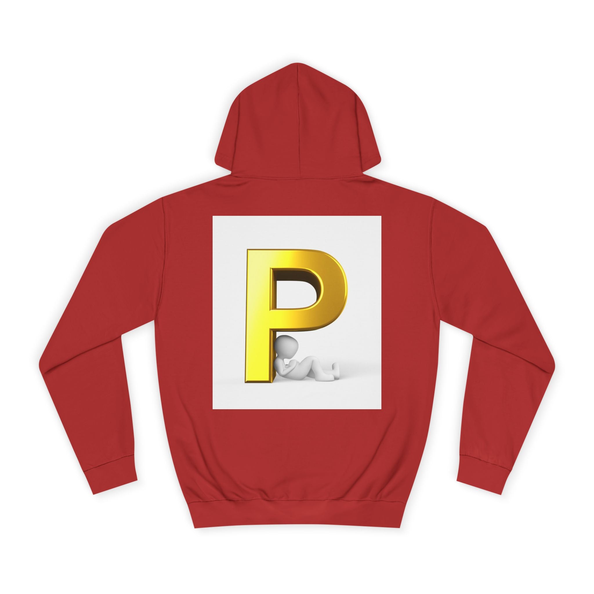 Gold Letter P hoodie | Monogram Initial Pullover
