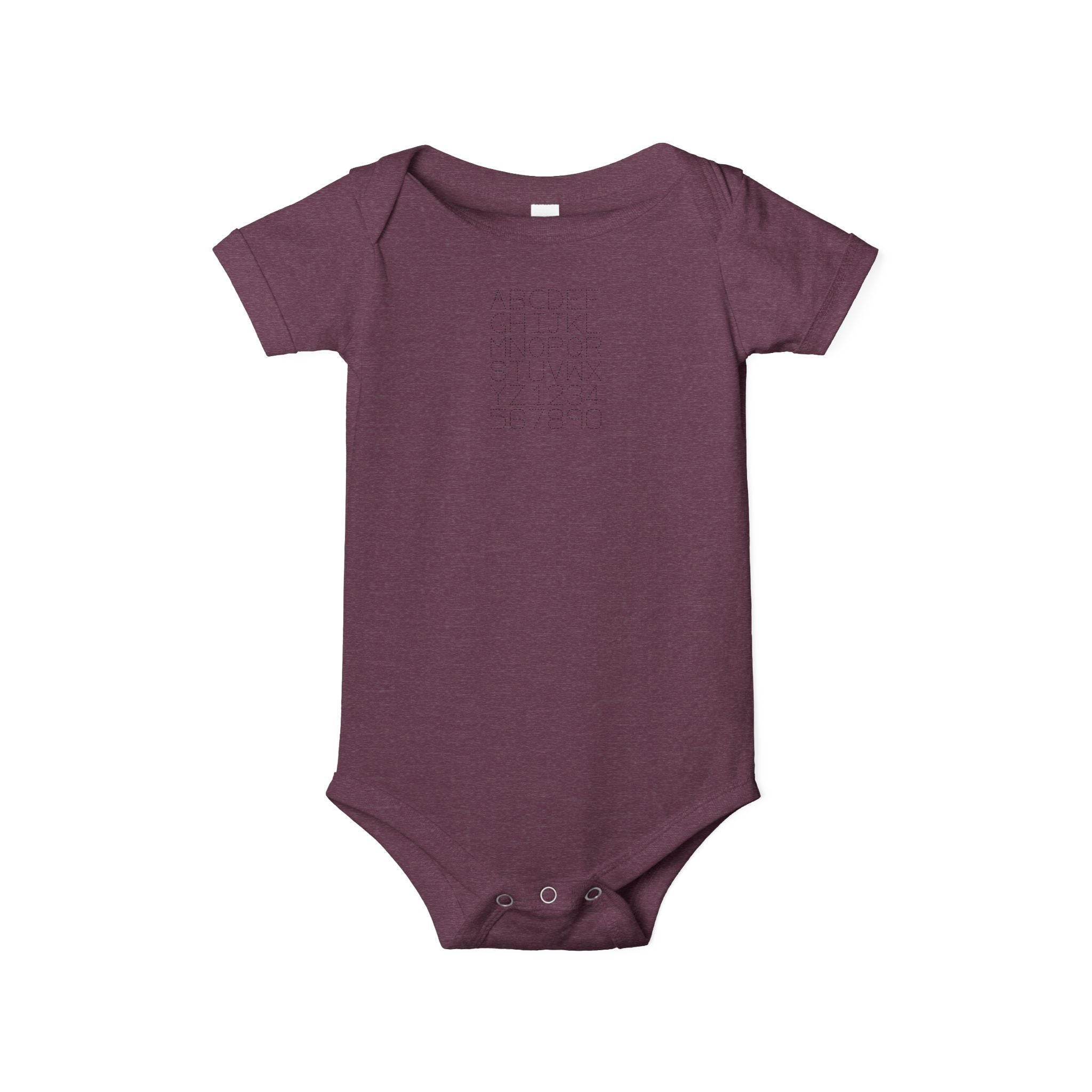 Body bébé imprimé alphabet à pois | Body bébé uni
