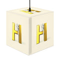 Gold Letter H Cube Lamp | Initial Light Cube Lamp