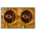 Ethereum Crypto Coin Tablet Folio Case | Gold Blockchain Design