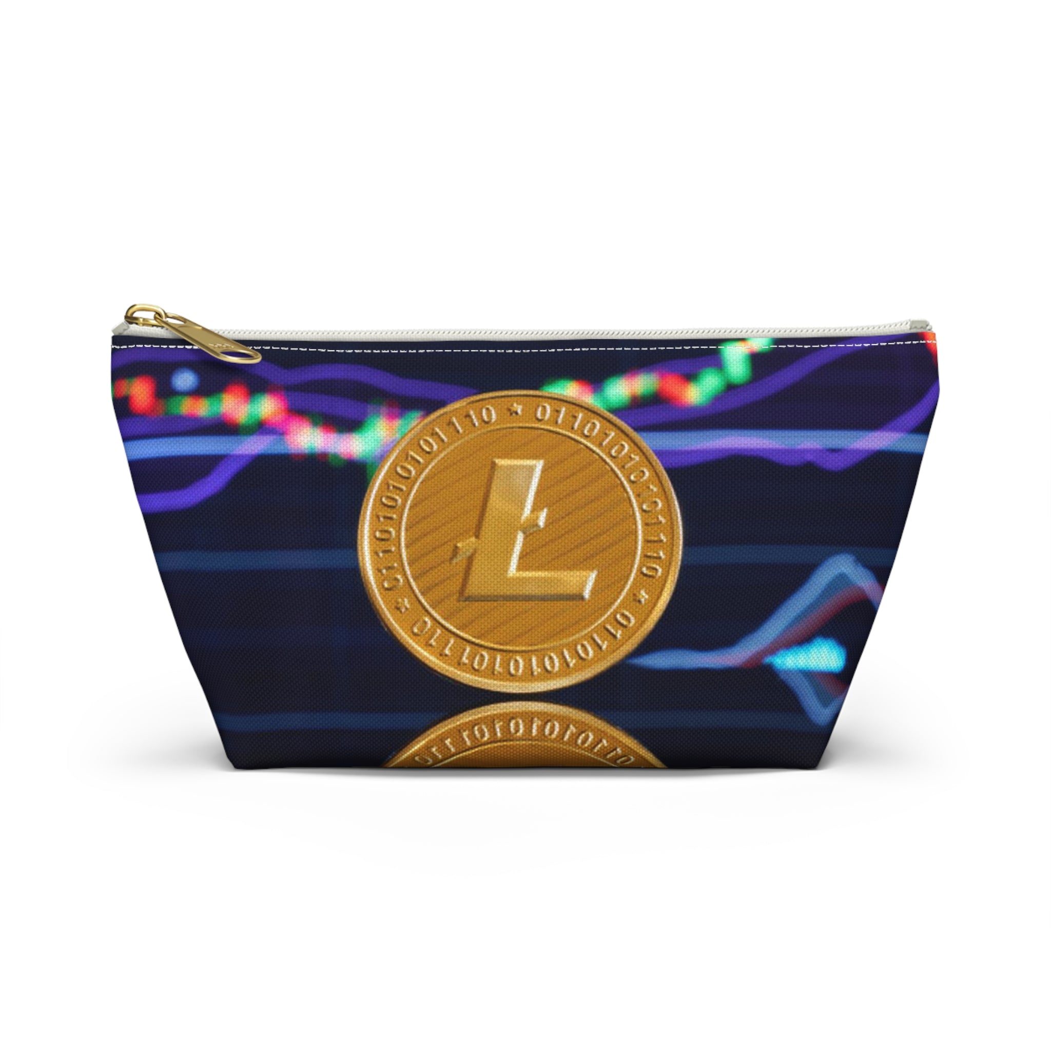 Litecoin Coin Crypto Chart Accessory Pouch