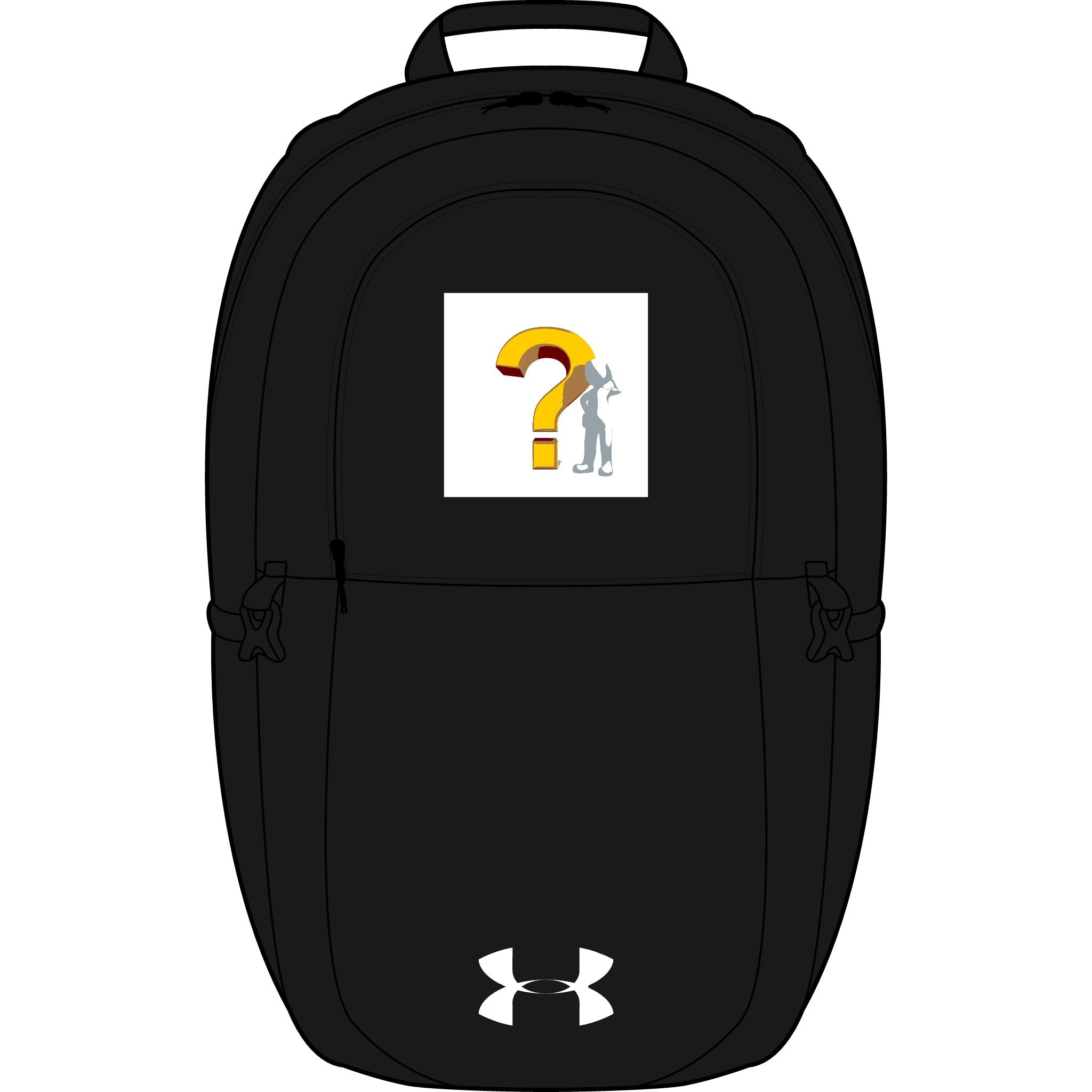 Question Mark Detective Logo Backpack | Embroidered Under Armour All Sport Backpack