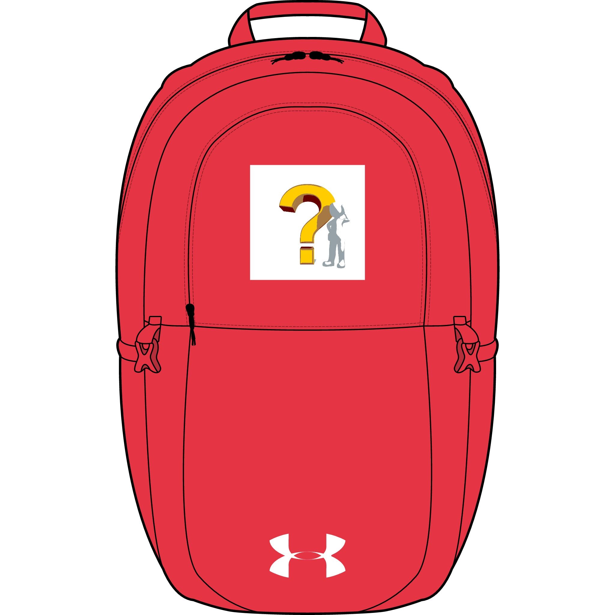 Rucksack mit Fragezeichen-Detektiv-Logo | Bestickter Under Armour All Sport Rucksack