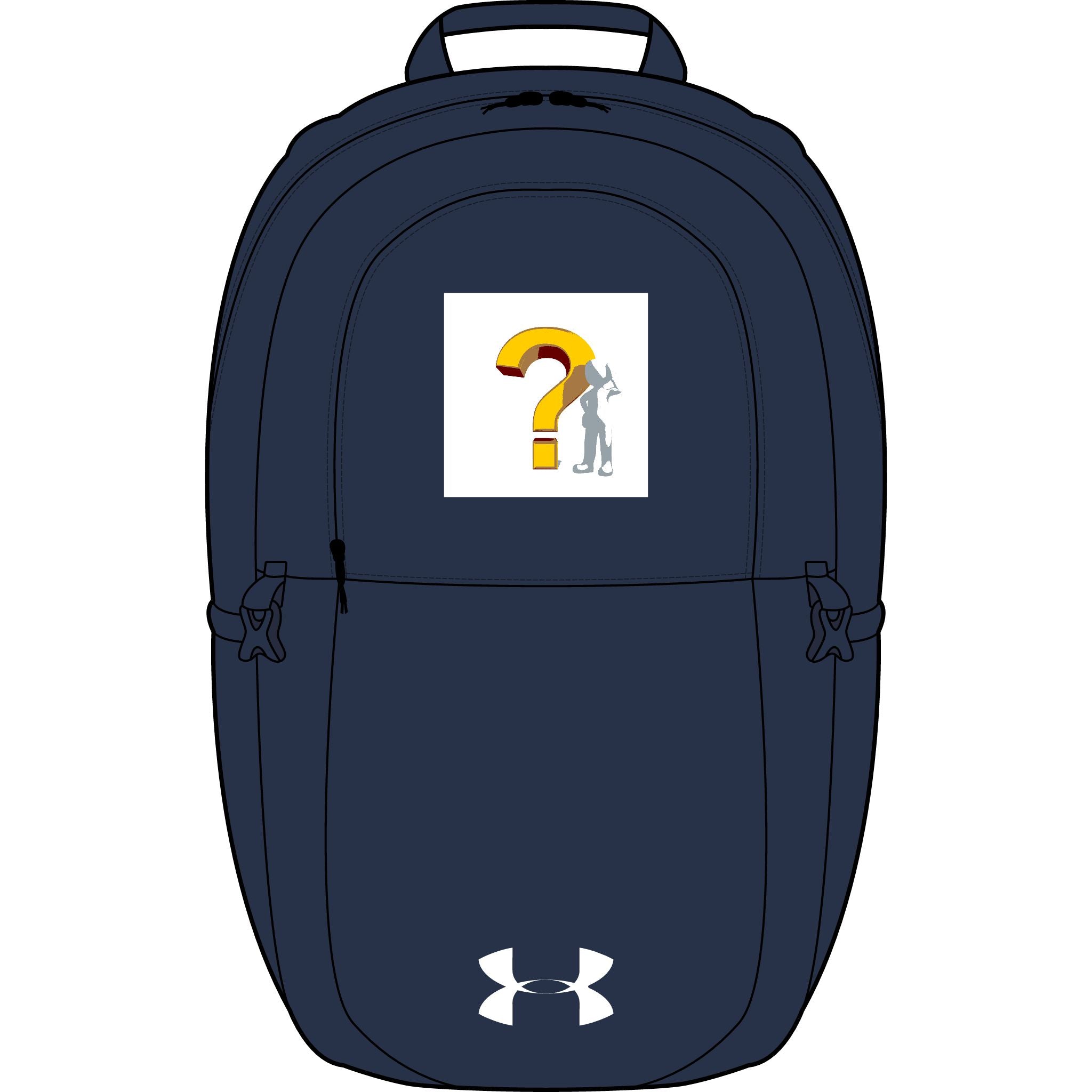 Question Mark Detective Logo Backpack | Embroidered Under Armour All Sport Backpack