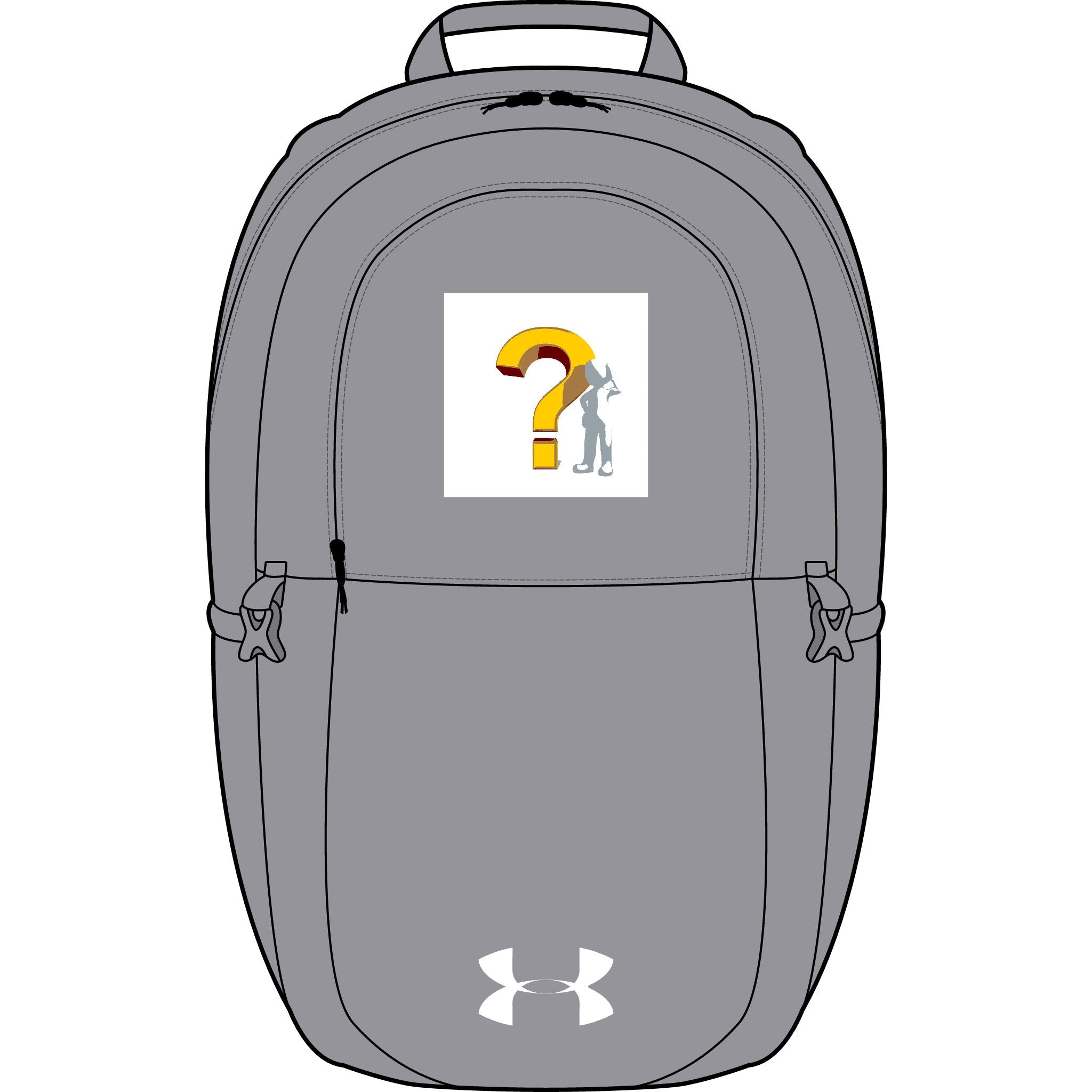 Rucksack mit Fragezeichen-Detektiv-Logo | Bestickter Under Armour All Sport Rucksack