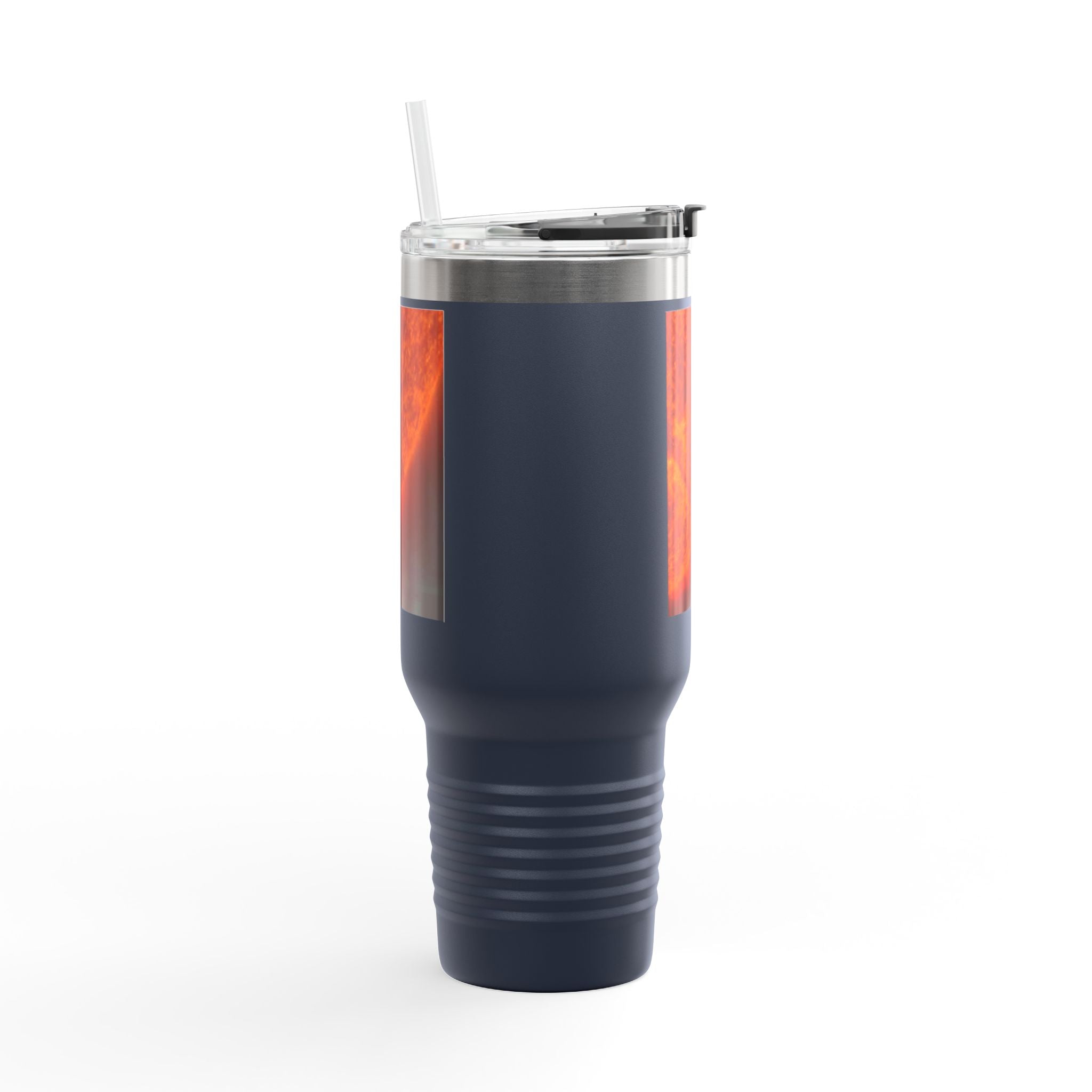 Mug de voyage isotherme 40 oz, photo rapprochée du soleil