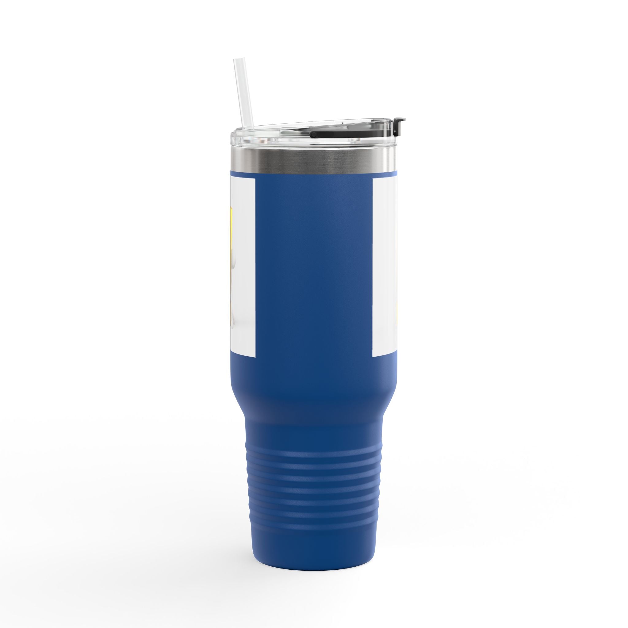 3D Character with Gold Exclamation Mark Travel Mug | 40oz Insulated Tumbler