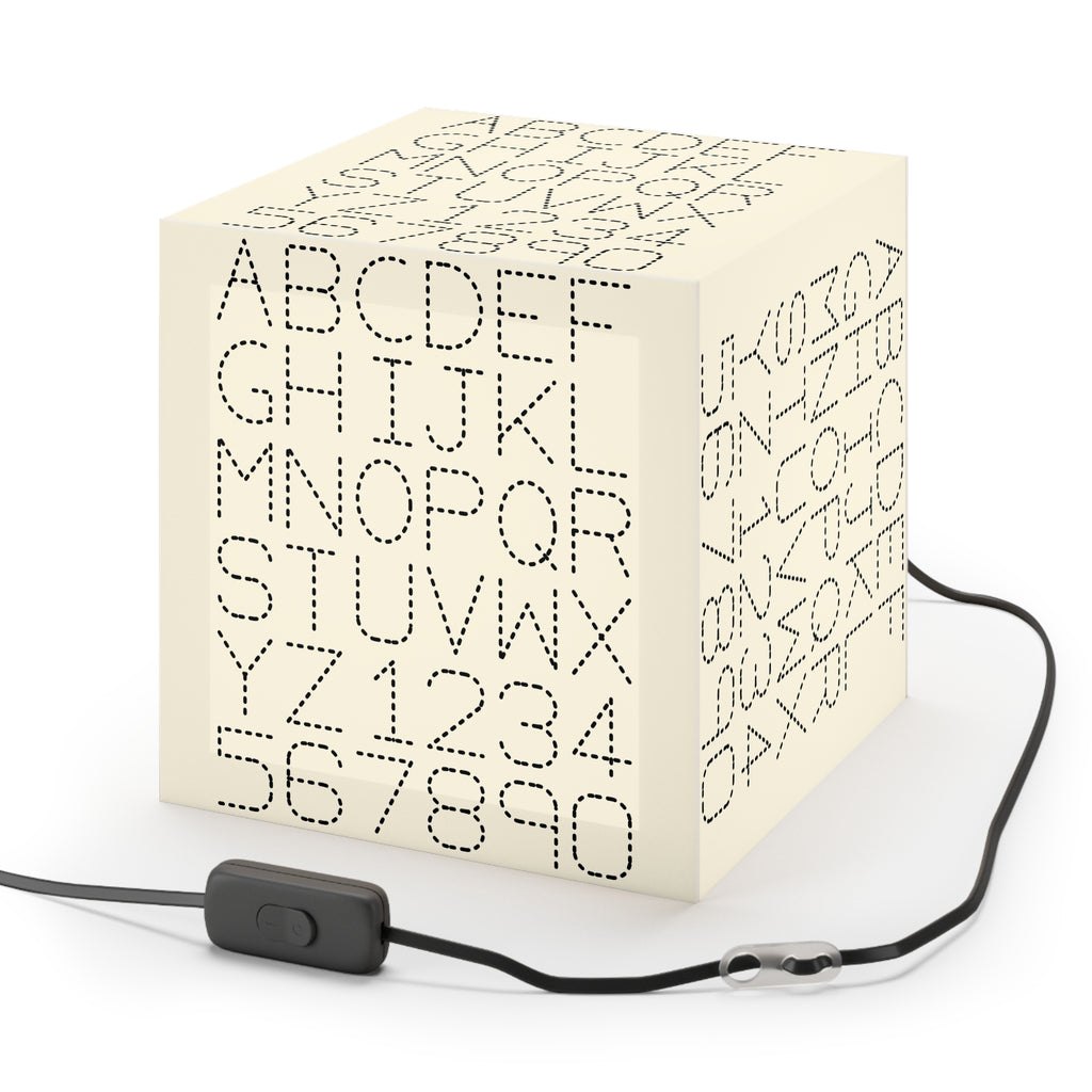 Dotted Alphabet Light Cube Lamp | ABC 123 Nursery Nightlight