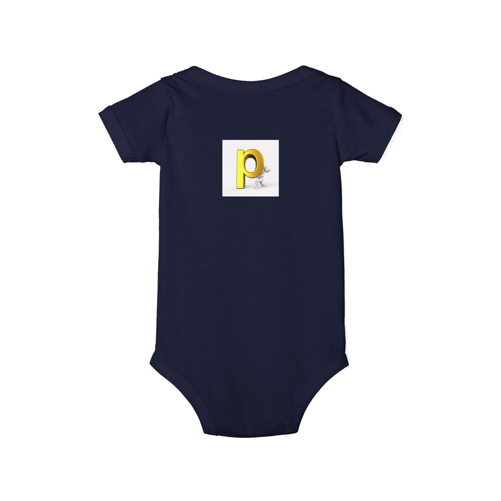 Yellow Letter P  Baby Bodysuit | Infant One Piece