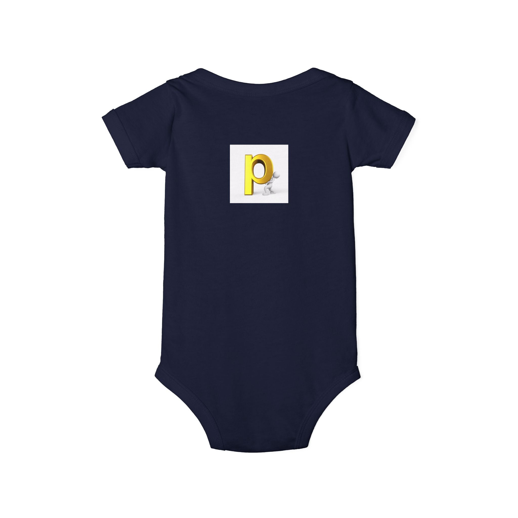 Yellow Letter P  Baby Bodysuit | Infant One Piece