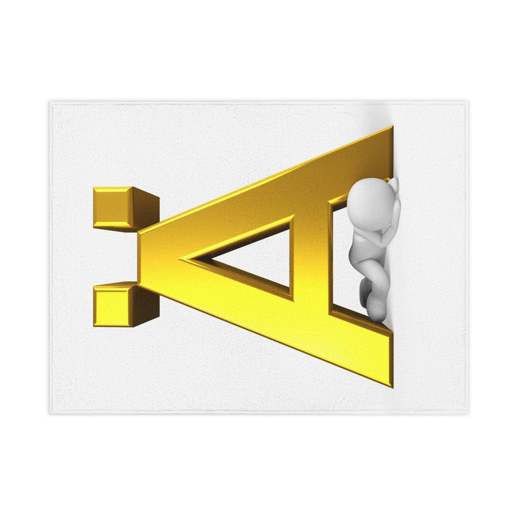 Gold Letter Ä toddler blanket | Scandinavian initial A nursery decor