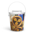 Ripple Crypto Coin Stack Ice Bucket | Acrylic Ice Bucket with Tongs