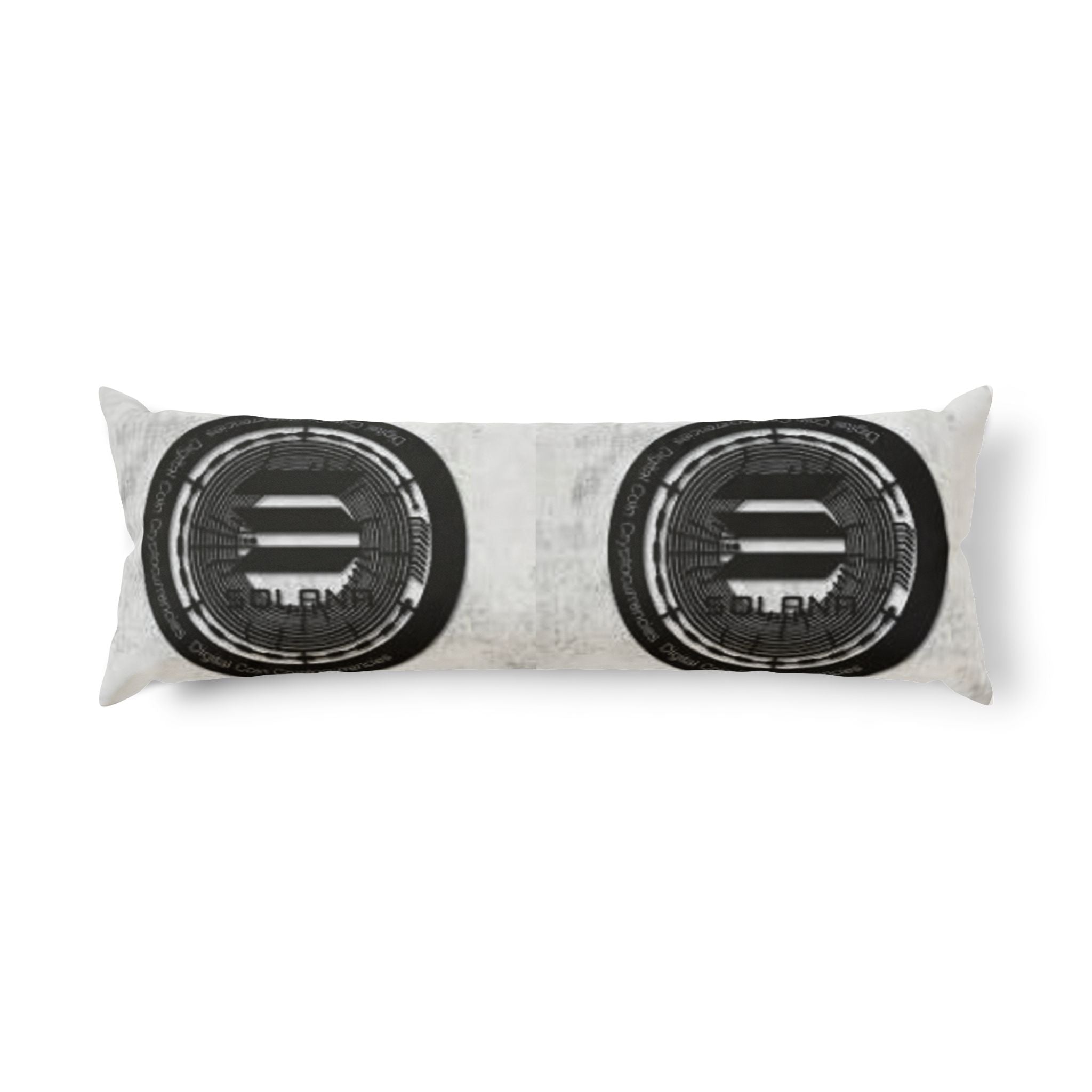 Solana Crypto Logo Body Pillow | Minimal Tech Accent Pillow