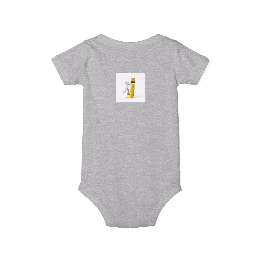 Figure Riding Letter J | Infant One Piece | Cute Bodysuit